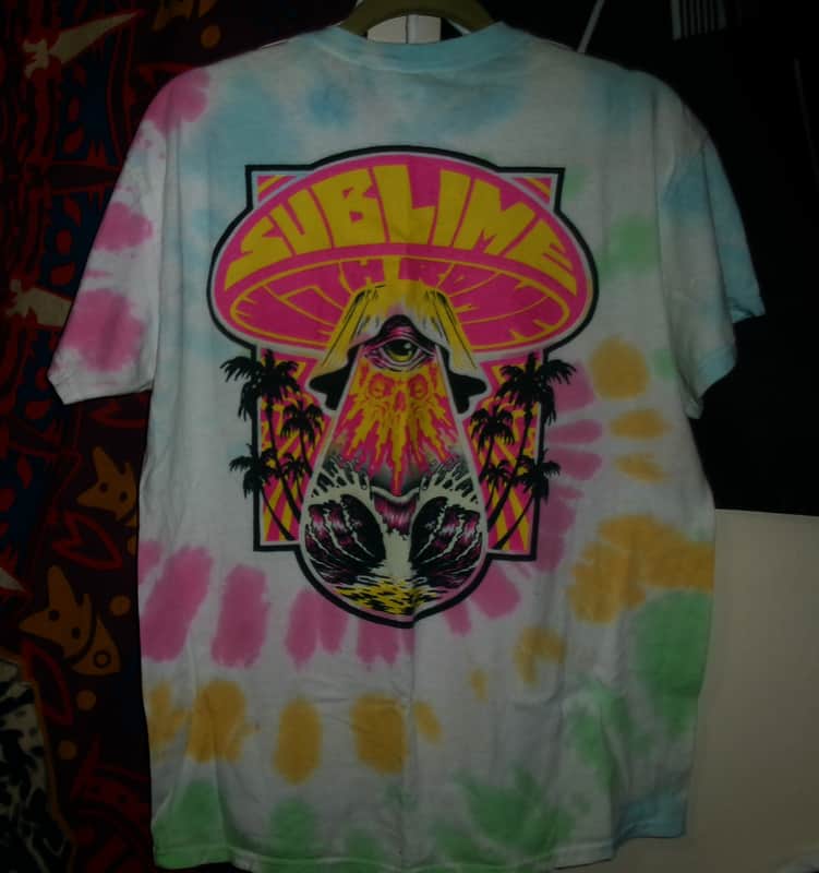 sublime and rome tour 2024 large men tee - lou dog california reggae ska punk greatest hits image 1