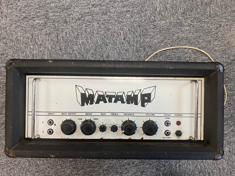 Vintage 1970s Matamp Orange GT100 100w Valve Amplifier Head image 1