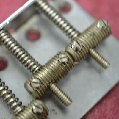 Vintage Pre-CBS Fender Bass Bridge Plate - Precision Jazz - Saddles, 1950's 1960's,  100% original Pre-CBS part! image 8