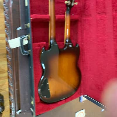 Gibson EMS 1235 mandolin/6string doubleneck  1966 Tobacco sunburst image 2