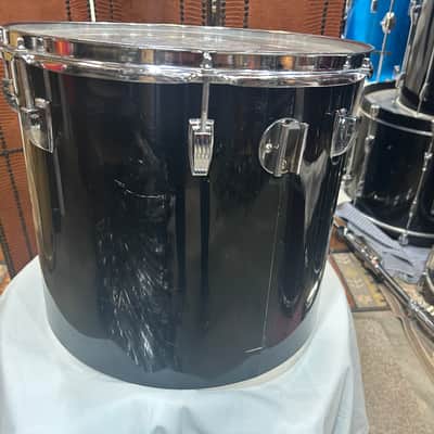 Ludwig 14" deep X 16" head Vistalite concert Tom (11285-1206) early 70's - Black Vistalite image 4