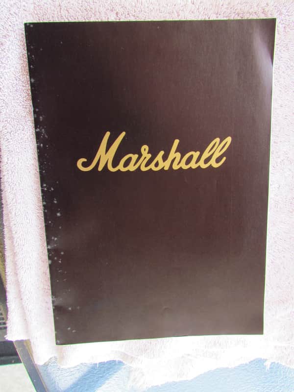Marshall Amplifier Catalog With Price List From Japan Cool Marshall Amplifier Catalog W/Pricelist In Japanese image 1