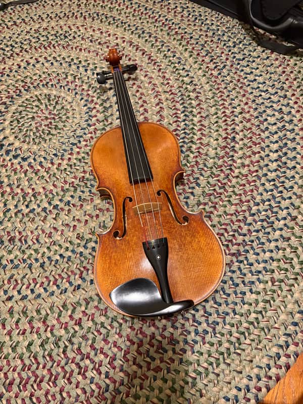 Snow viola - model PA900, along with viola bow stamped D. Chagas image 1