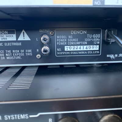 Denon stereo system Pma 900v 1989 - Wood image 8
