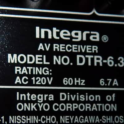 Onkyo Integra DTR-6.3 with phono input pre output and digital input image 6