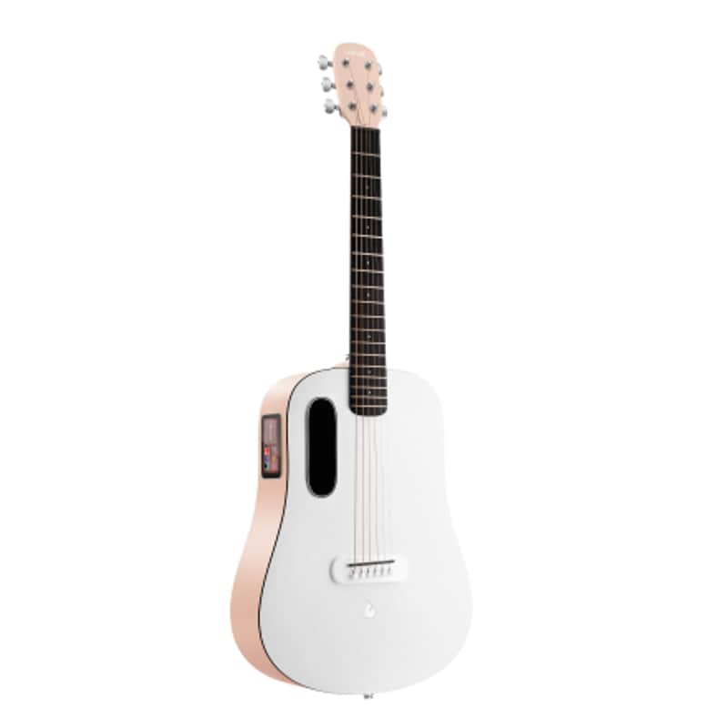 Refurbished LAVA ME play Smart Guitars HILAVA 2.0 System Acoustic Electric Guitar,Right Handed 6 Steels String Acustica Guitarra For Adults & Teens & Beginner (36', LITE BAG, Light Peach & Frost White) image 1