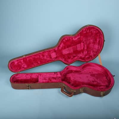 1980's Gibson USA Brown-Pink TKL Semi Hollowbody Guitar Case ES-335 Vintage image 2