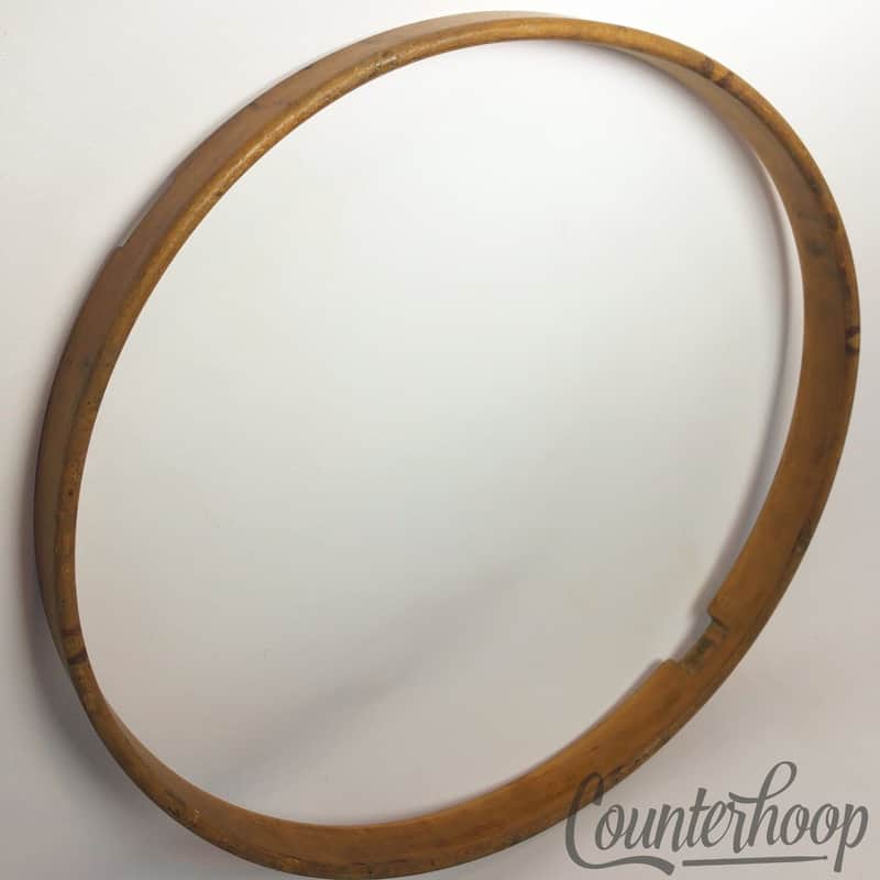 *Leedy 14"1Ply Solid Natural Maple Wood Hoop/Rim Snare Drum Resonant Vintage 10s image 1
