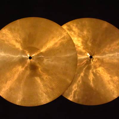 Zildjian 1959-66' K Zildjian Istanbul 14" HiHats Cymbal Intermediate Stamp 789g/907g image 1