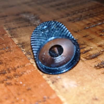 Set Of 10 Gotoh Black Knurled Guitar/Bass Dome Knobs w/Screw, Part # VK1-18 GG, Japan image 5