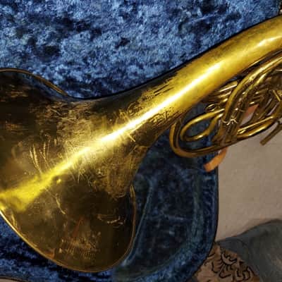 Continental Colonial Single French Horn, with case, Good playing condition, USA image 9