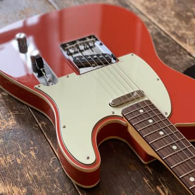 Fender Japan Limited Edition Japanese Domestic Only FSR 1960's Fully Bound Custom Telecaster Fiesta Red MIJ image 8