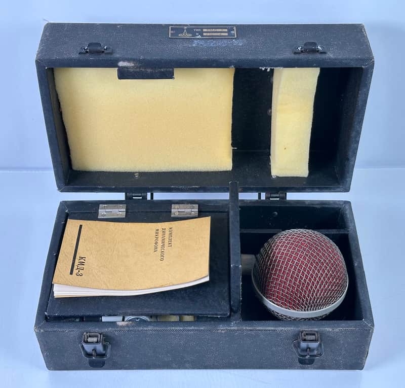 1967 Lomo KMD-3 / 82A-9 Vintage Studio Set Of Rare Soviet Dynamic Microphone image 1
