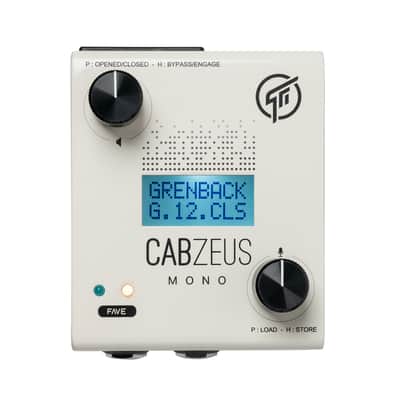 GFI System Cabzeus MONO Speaker Simulator + DI Box 2019 White.  "Authorized Dealer" image 1