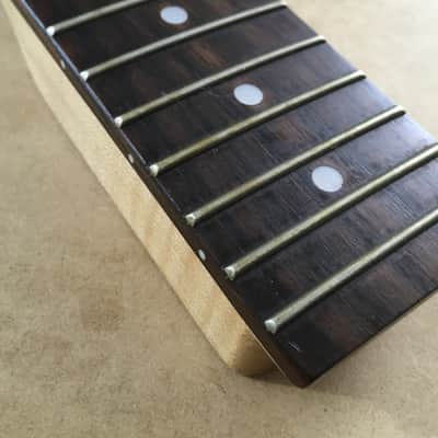 Vintage Electric Guitar Rock Light Flame Maple Neck Bone Nut Satin Relic 12” Radius Rosewood Fretboard image 12