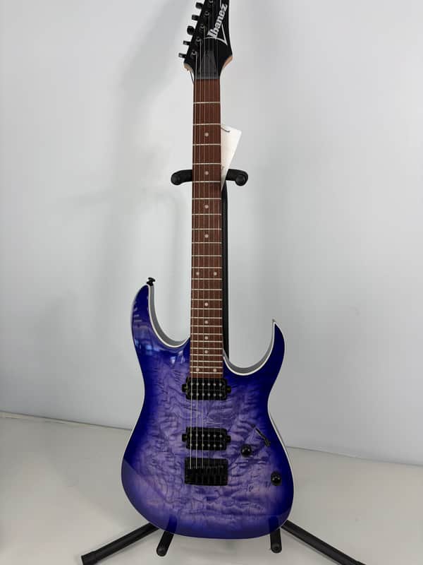 Ibanez RG421QMCBB Cerulean Blue Burst (Mint) - Cerulean Blue Burst image 1