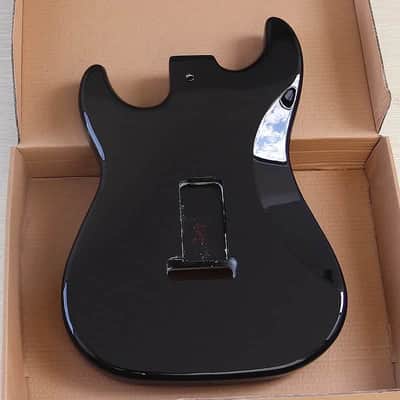 Custom Finish Green Yellow Poplar Wood Guitar Strat Stratocaster Style Body image 7