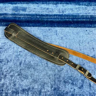 Vintage 1960's Fender Logo Leather Guitar Strap  Strat-Tele  Case Candy image 6