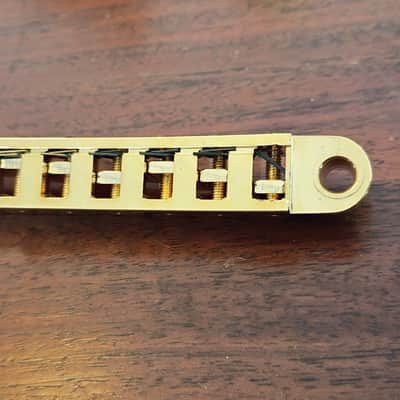 notched Philadelphia Luthier tools Bridge Brass Gold les paul tom Nashville image 1