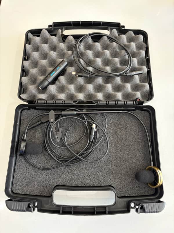 Applied Microphone Technology AMT TA2W Dbl Soprano Saxophone Microphone w/cable for AMT, Shure, image 1