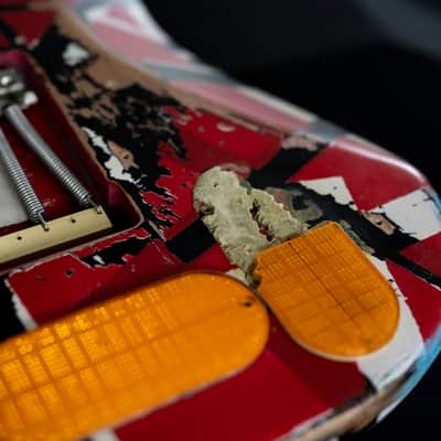 Custom Van Halen Frankenstrat Frankenstein Stratocaster Tribute Met Museum Custom image 9