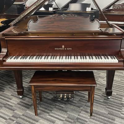 Steinway Model B 6'11" Grand Piano 1888 (Restored) - Satin Brazilian Rosewood image 5