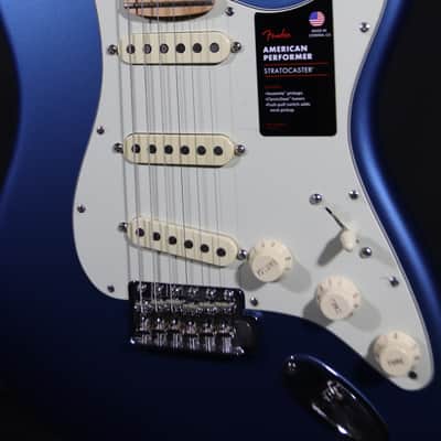Fender American Performer Stratocaster with Maple Fretboard 2018 - Present - Satin Lake Placid Blue image 4