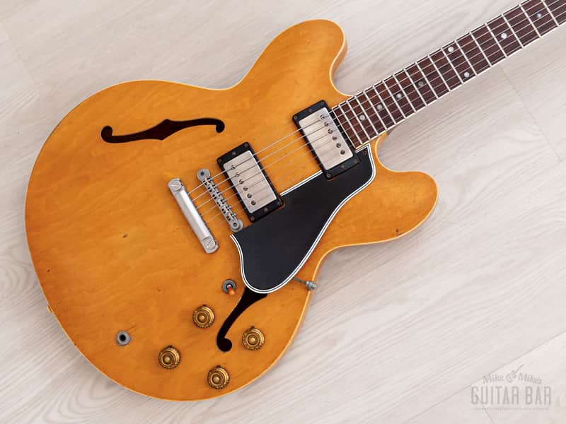 1958 Gibson ES-335 TDN Vintage Semi-Hollow Blonde Thin Top w/ PAFs, Case image 1
