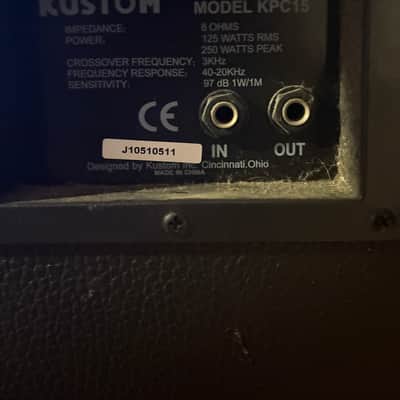Kustom KPC15 Passive 15" PA Speaker Cabinet image 4