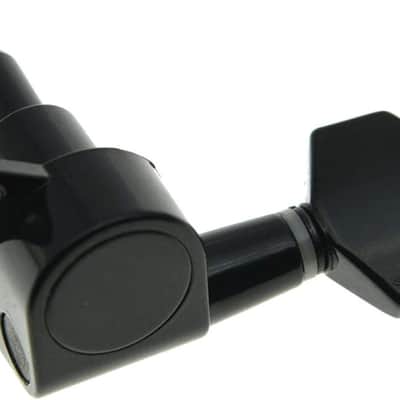 Left Handed Black Guitar Tuning Keys Lefty Tuners Machine Heads image 2