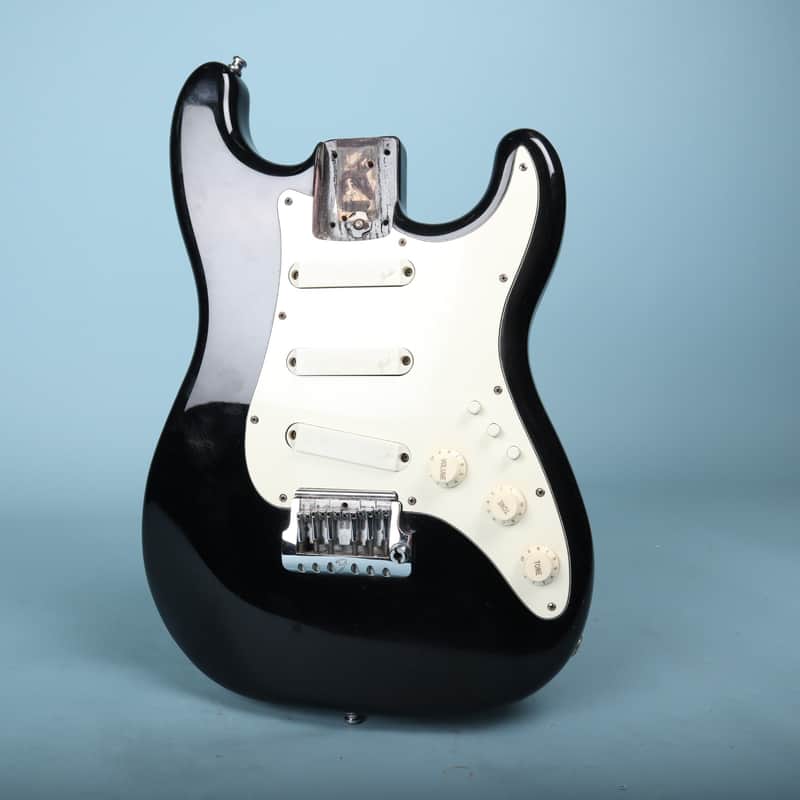 1983 Fender Stratocaster Elite Loaded Guitar Body - Black image 1