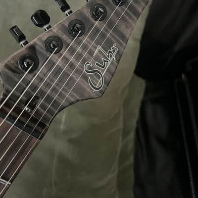 Suhr Modern - Trans Black - Custom w/Hand Selected Flame Top - Mint! image 15