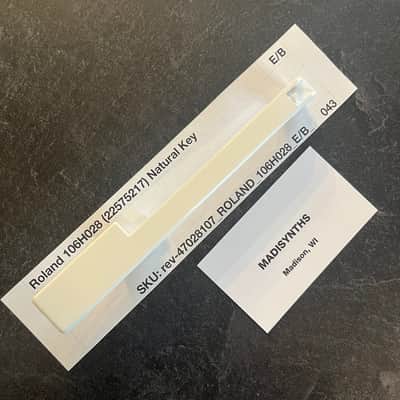 ORIGINAL Roland Replacement E/B Key (106H028) for Juno-6/60/106, Jupiter-6/8, HS-60, SH-101, VK-09, JX-3P