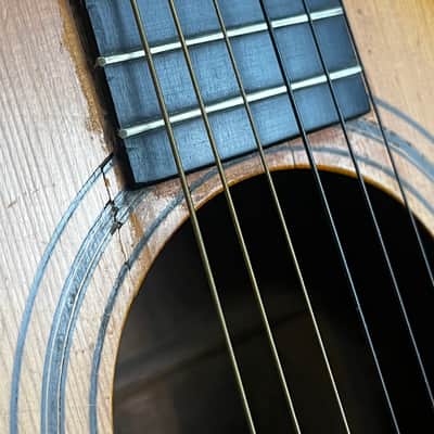 1920s Slotted Headstock Parlor Acoustic | Solid Brazilian Rosewood Back & Sides | Spruce Top | Ebony Fingerboard image 12