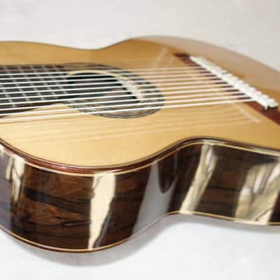LUCIO NÚÑEZ Sophia 13-String Classical Harp Guitar, Spruce/Ziricote, w/Custom Case, Extremely Rare!! image 19
