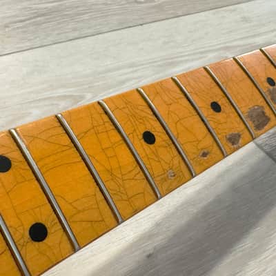 Fender Heavy RELIC 50s 51 52 Telecaster Neck, 21 Vintage Tall Frets, 9.5" Radius image 5