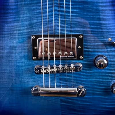 Framus D-Series Diablo Supreme - Bleached Ocean Blue Burst Transparent High Polish image 3