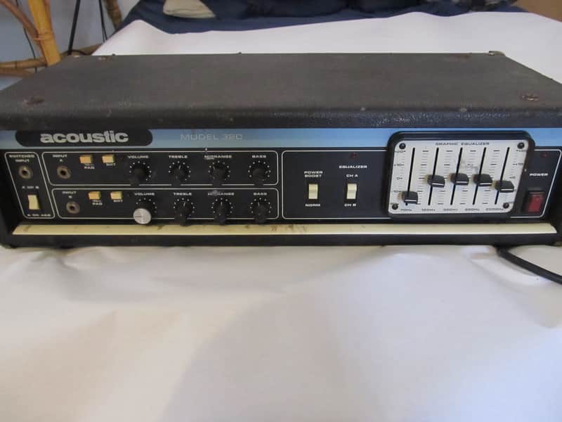 Acoustic Model 320 Bass Head Black & Blue | Reverb