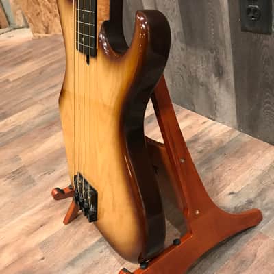Rick Turner Renaissance Electroline 1 Fretless Bass 1996 Sunburst image 9