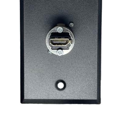 PROCRAFT SPL-1NHDMI-BK 1 Gang Black Wall Plate Loaded w/ 1) Neutrik HDMI Feed/Pass Thru image 2