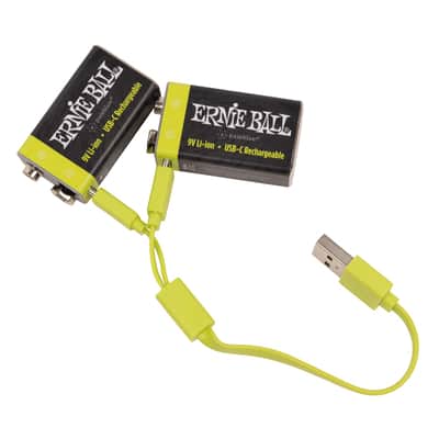 Ernie Ball USB-C Rechargeable Battery by Paleblue - 9V, 2-pack image 1