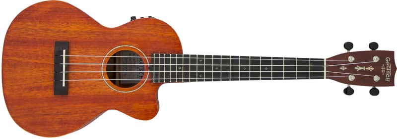 Gretsch G9121 A.C.E. Tenor Ukulele with Gig Bag, Acoustic-Cutaway-Electric, Fishman Kula Pickup, Honey Mahogany Stain #2732042321 image 1