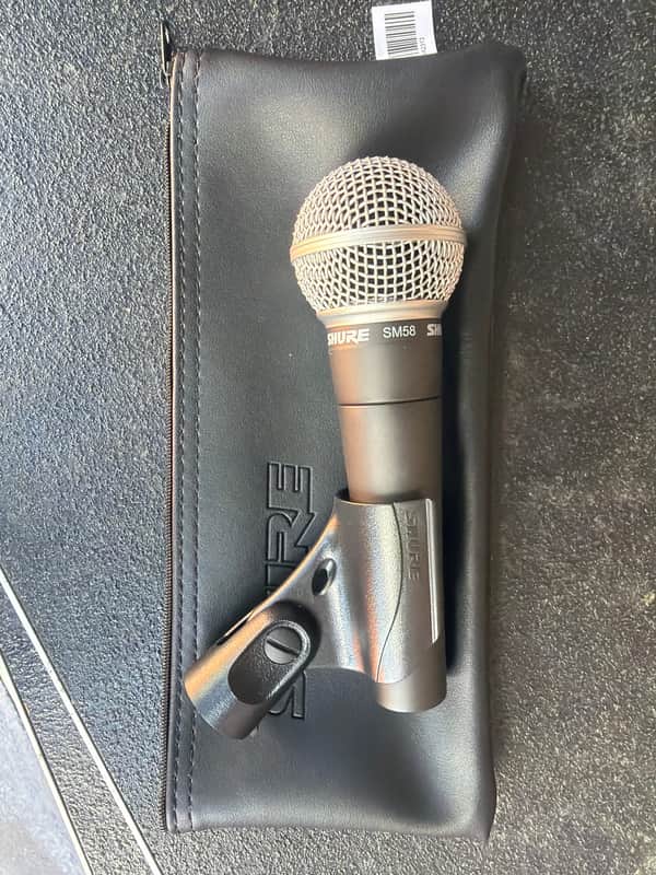 Shure SM58 Handheld Cardioid Dynamic Microphone 1984 - Present - Black image 1
