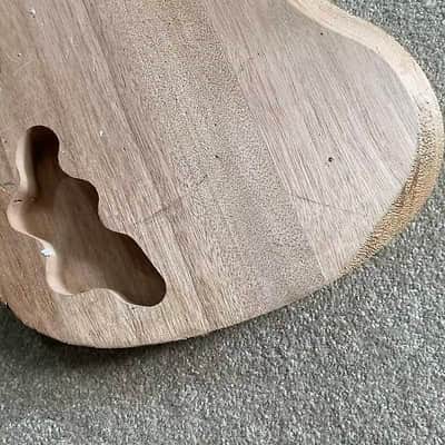 Unfinished Mahogany HHH Guitar Body DIY Project image 6