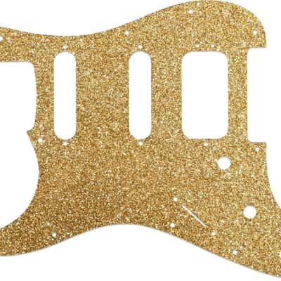 WD Custom Pickguard For Left Hand Fender 2019 American Ultra Stratocaster HSS #60RGS Rose Gold Sparkle