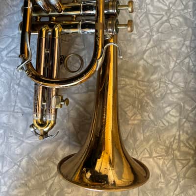 1954 Olds Recording Cornet + Protec case & 2 mpc image 6