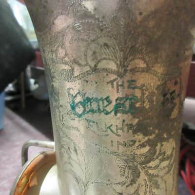 Buescher "The Buescher" Alto Saxophone  Instrument 1922-23 Silver w/Gold Bell Used image 2