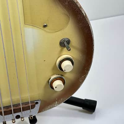 1959 (First Year) Danelectro Vintage 3923 Semi-Hollowbody Guitar / Bass Doubleneck w/ Case image 7