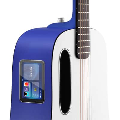 Refurbished LAVA ME play Smart Guitars HILAVA 2.0 System Acoustic Electric Guitar,Right Handed 6 Steels String Acustica Guitarra For Adults & Teens & Beginner (36', LITE BAG, Deep Blue & Frost White) image 4