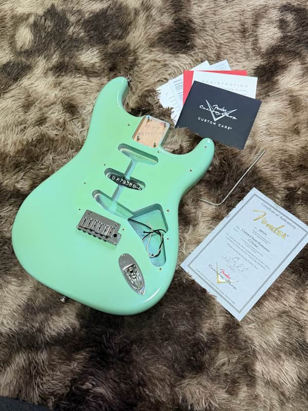2010 Fender Custom Shop Stratocaster Loaded Body - Aged Sea Foam Green image 1